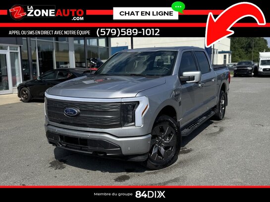 Ford F-150 Lightning Lariat 2022 2022 Gris